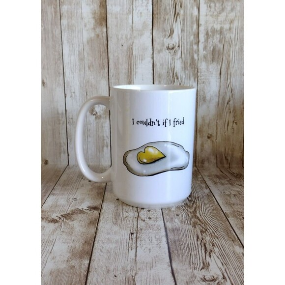 Ceramic Coffee Tea Cup Mug Novelty Don't Go Bacon My Heart I Couldnt if I Fried - Picture 2 of 5